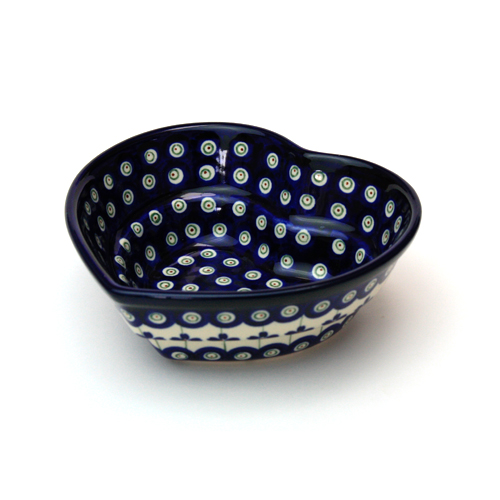 ポーランド陶器　ハートボウル