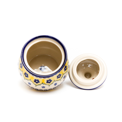 ポーランド陶器　シュガーポット