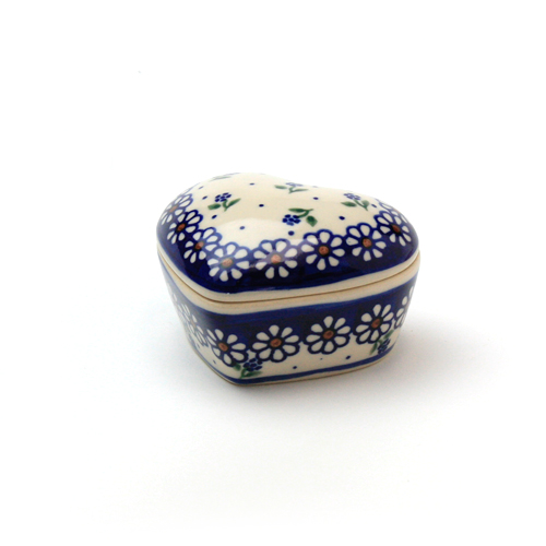 ハートボックス(VENA)ポーリッシュポタリー(ポーランド食器)