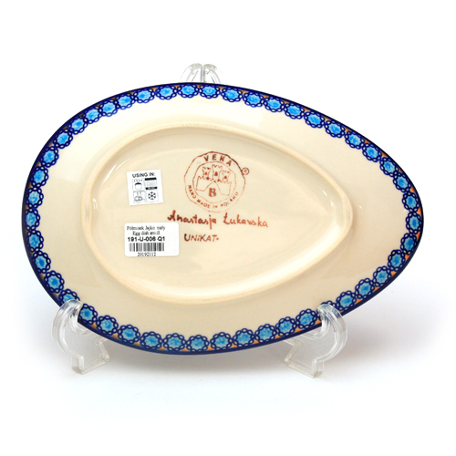 ポーランド陶器　エッグプレート