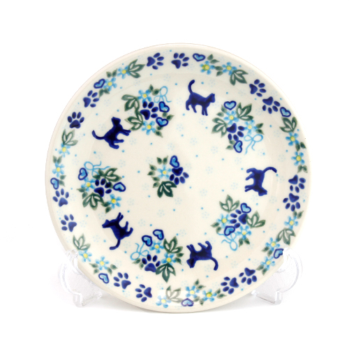 ポーランド陶器　平皿φ17cm