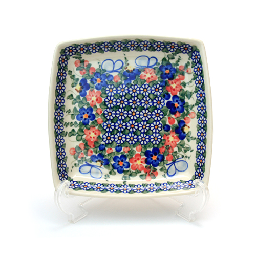 ポーランド陶器　スクエアプレート