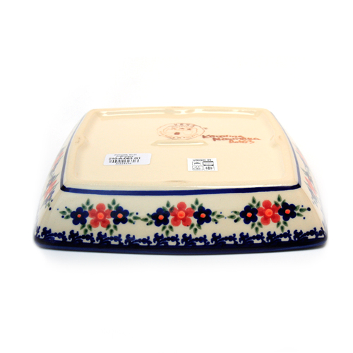 ポーランド陶器　スクエアプレート