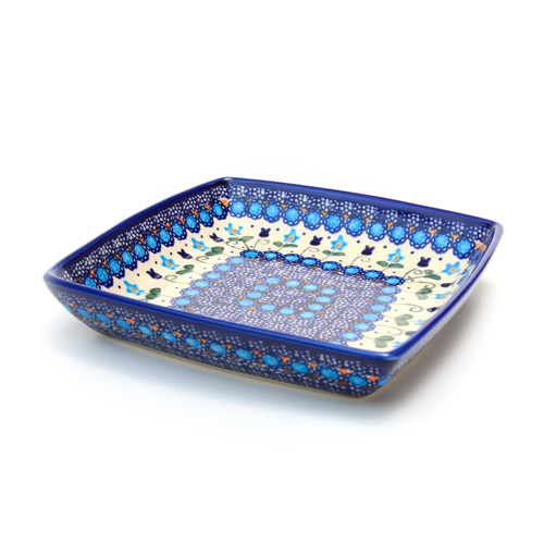 ポーランド陶器　スクエアプレート