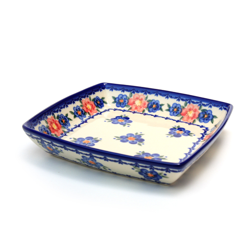 ポーランド陶器　スクエアプレート