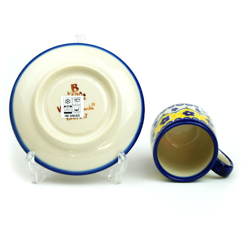 ポーランド陶器　エスプレッソカップ&ソーサー