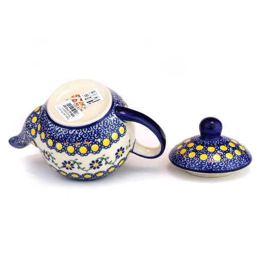 ポーランド陶器　ティーポット・小