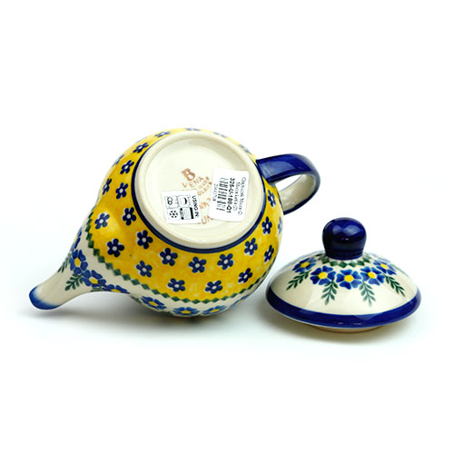 ポーランド陶器　ティーポット・小