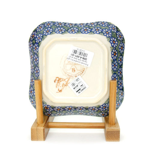 ポーランド陶器　スクエアディッシュ・小