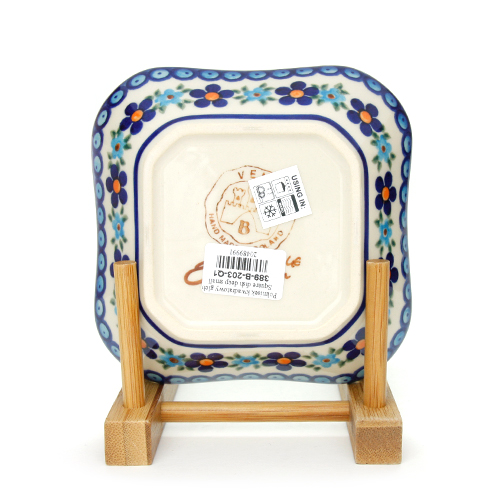 ポーランド陶器　スクエアディッシュ・小