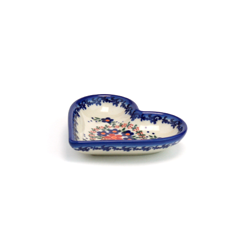 ポーランド陶器　ハートプレート