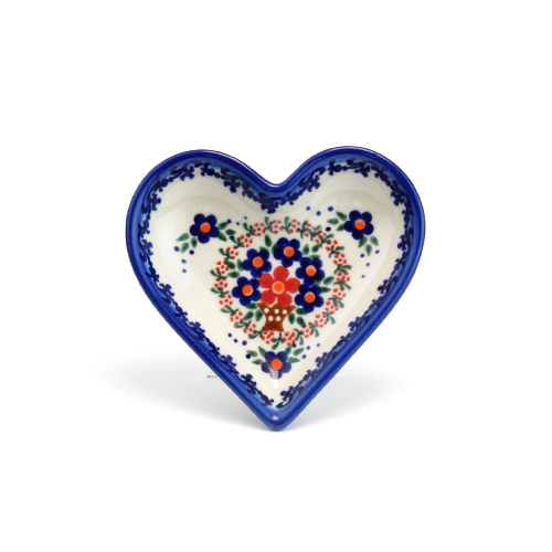 ポーランド陶器　ハートプレート