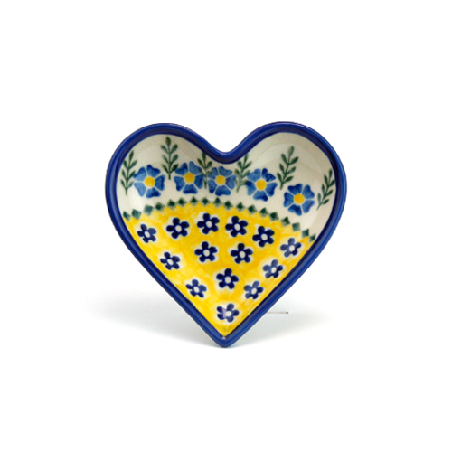 ポーランド陶器　ハートプレート