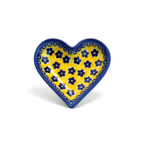 ポーランド陶器　ハートプレート
