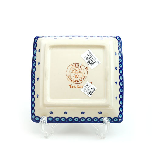 スクエアプレート・ポーリッシュポタリー(ポーランド食器)