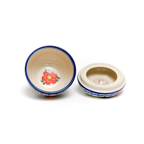 ポーランド陶器　ミニりんごポット