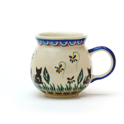 ポーランド陶器　マグカップ