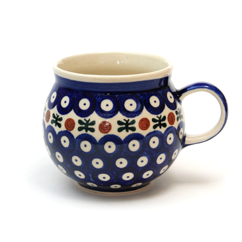 ポーランド陶器　ポーリッシュマグ・大