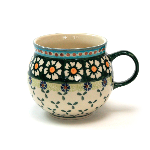 ポーランド陶器　ポーリッシュマグ・大
