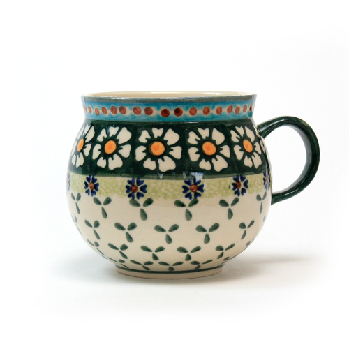 ポーランド陶器　ポーリッシュマグ・大
