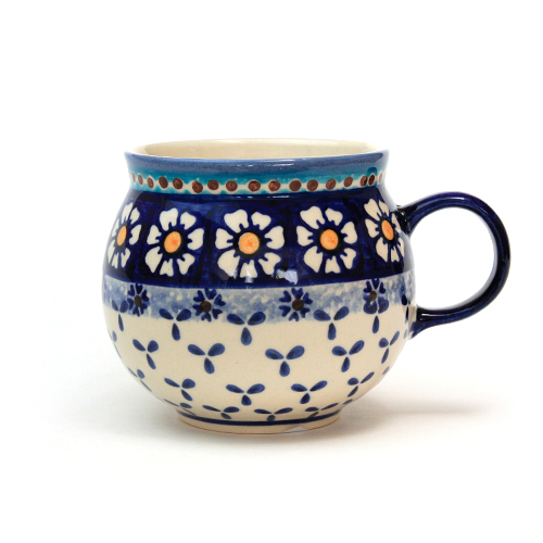 ポーランド陶器　ポーリッシュマグ・大