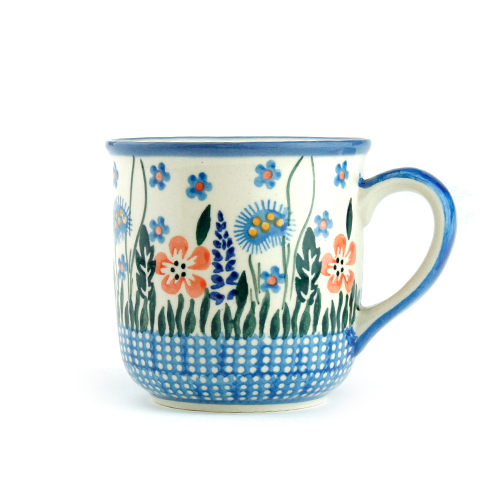 ポーランド陶器　マグカップ・大