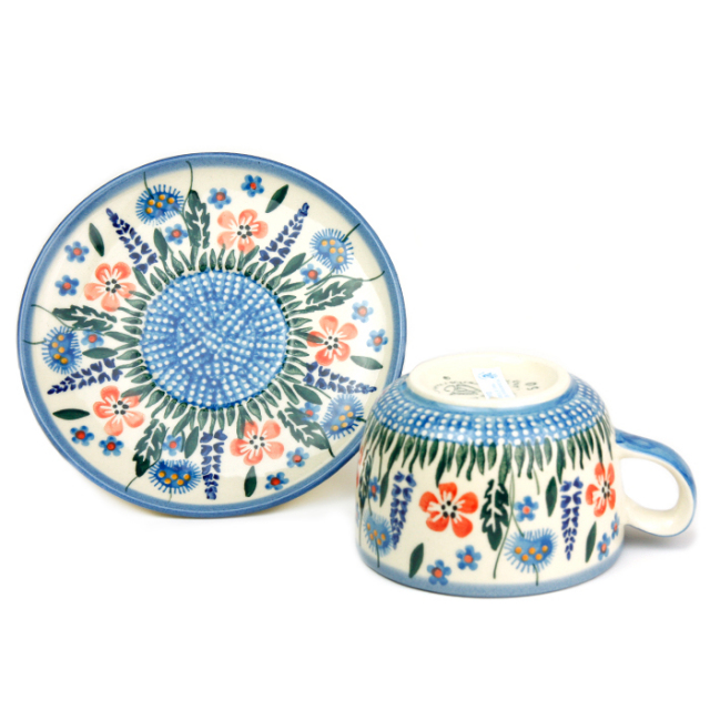 ポーランド陶器　カップ＆ソーサー