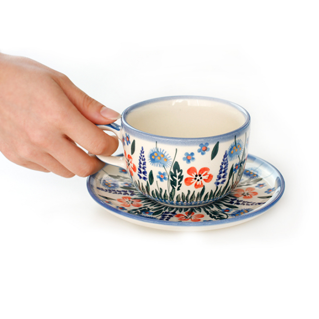 ポーランド陶器　カップ＆ソーサー