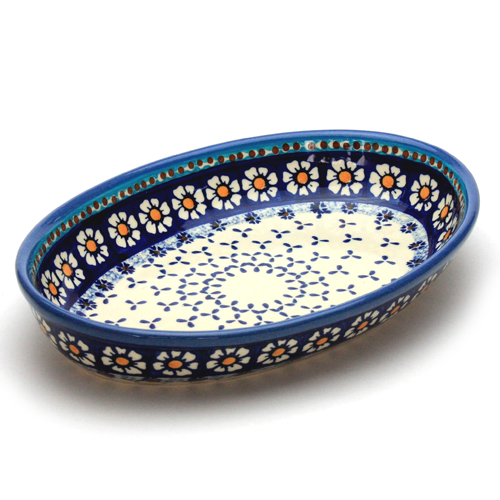 ポーランド陶器　オーブン皿