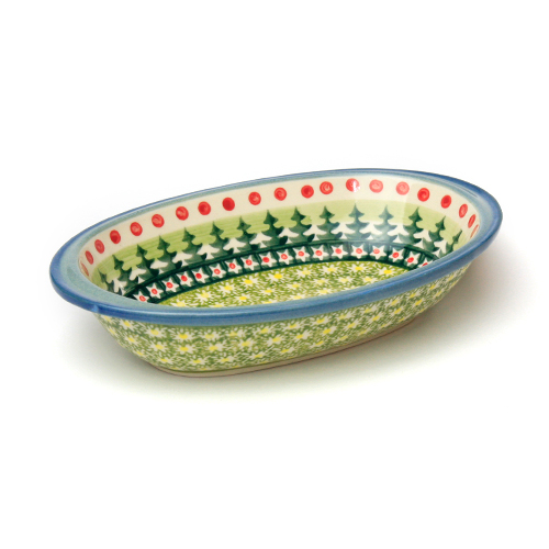 ポーランド陶器　オーブン皿