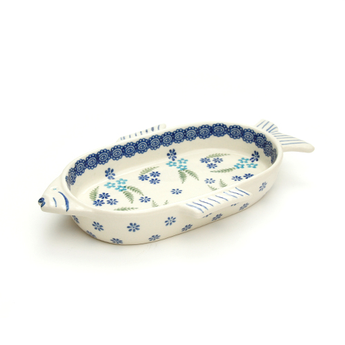 ポーランド陶器　おさかなディッシュ