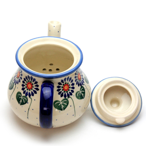 ポーランド陶器　ティーポット