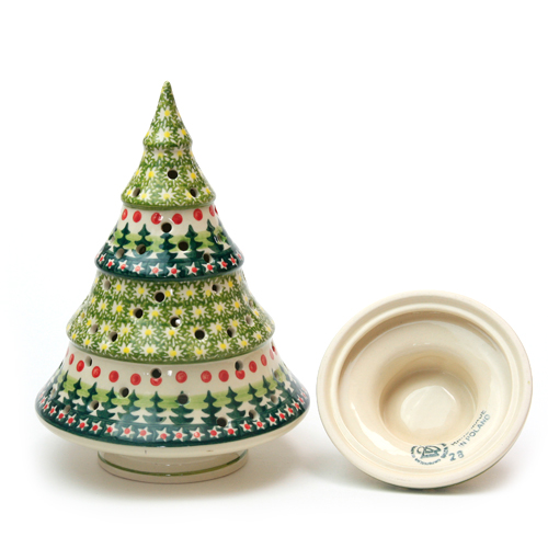 ポーランド陶器　クリスマスツリー