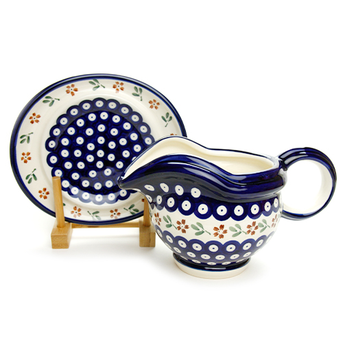 ポーランド陶器　グレイビーボート