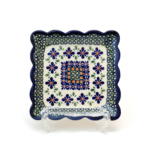 ポーランド陶器　スクエアプレート