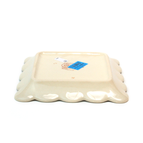 ポーランド陶器　スクエアプレート