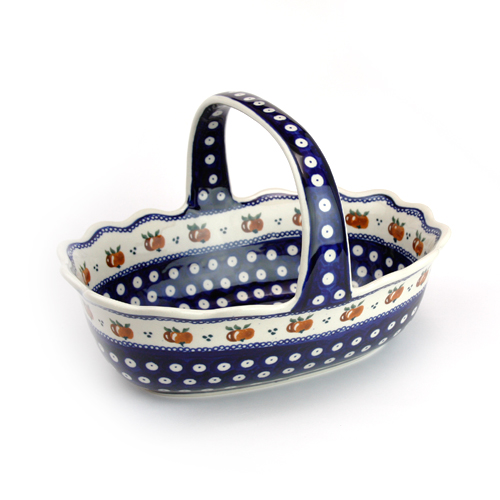 ポーランド陶器　バスケット