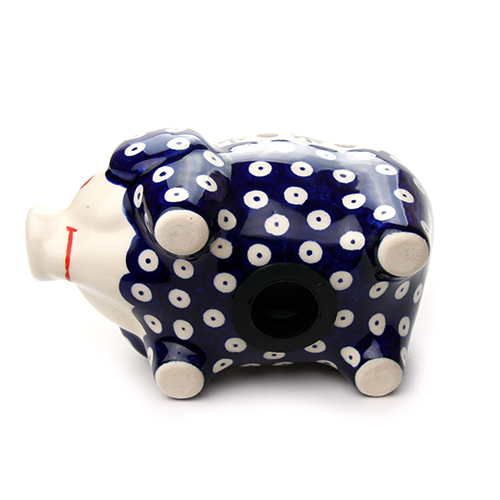 ポーランド陶器　ぶたの貯金箱