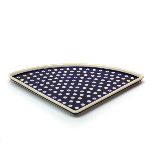 ポーランド陶器　ピザプレート1/4