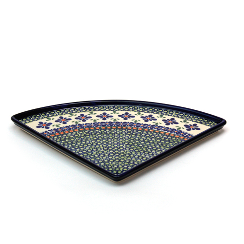 ポーランド陶器　ピザプレート1/4