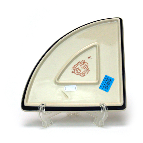 ポーランド陶器　ピザプレート1/4