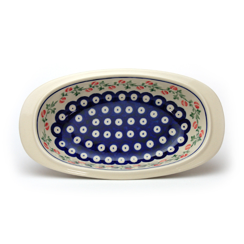 ポーランド陶器　オーブン皿・オーバル・小