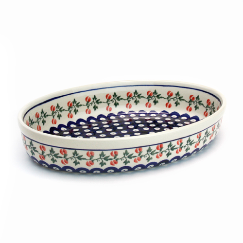 Polish Pottery - グラタン皿　オーブン皿　ガリア　ラウンド　ポーリッシュポタリー　GALIA 食器 オーブン皿（グラタン皿）ポーリッシュポタリー(ポーランド食器)