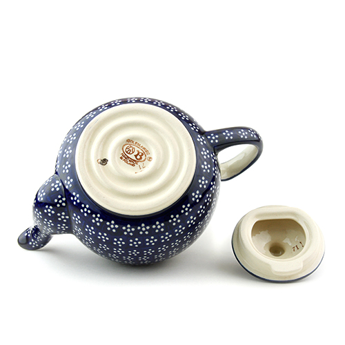 ポーランド陶器　ティーポット・大