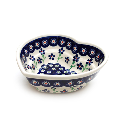 ポーランド陶器　ハートボウルφ16cm