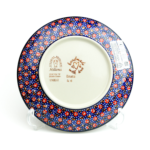 平皿（φ19cm）ポーリッシュポタリー(ポーランド食器)