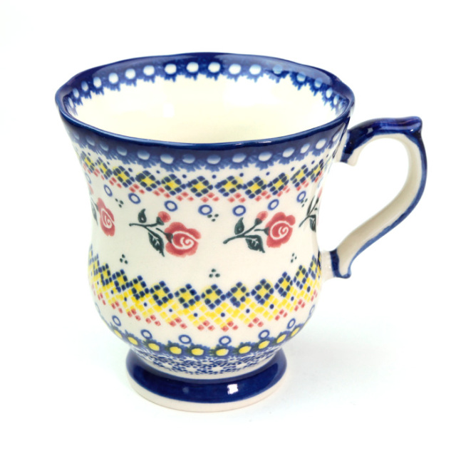 新品　ポーリッシュポタリー　野の花冠　プレート　マグカップ　りんごポット　セット マグカップ（大）ポーリッシュポタリー(ポーランド食器)