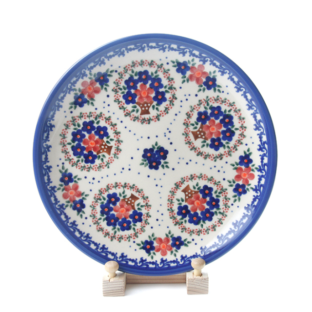 ポーランド陶器　皿φ19cm