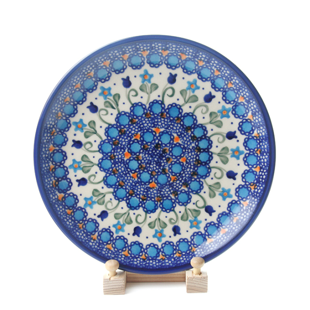 ポーランド陶器　皿φ19cm