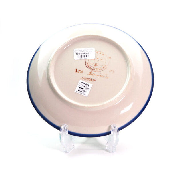 平皿φ19cm・ポーリッシュポタリー（ポーランド食器）